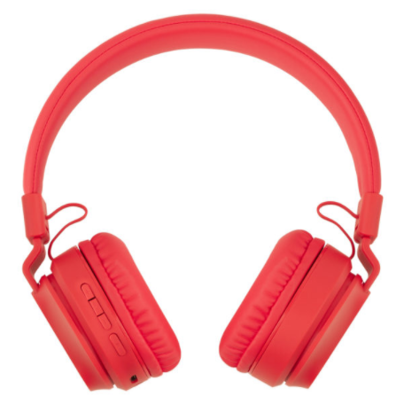 Bluetooth гарнитура Rombica MySound BH-16, 20Hz-20kHz, 32 Om, 102 dB, BT 5.0, FM, microSD, 1.4m,Red